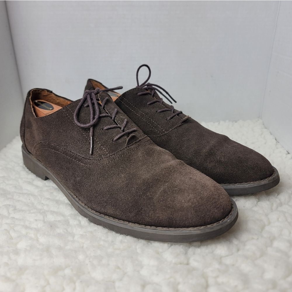 Polo Ralph Lauren Westford Men's Oxford Shoes Size 13 D Brown Oiled Suede Shoes